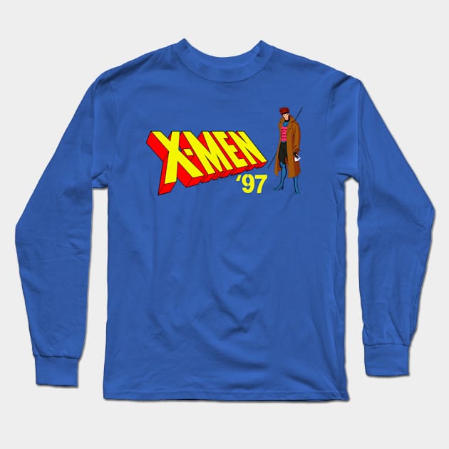 Gambit Long Sleeve T-Shirt by CosmicDesignz 